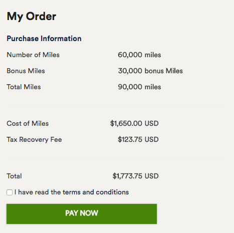 50% bonus on purchased alaska air miles