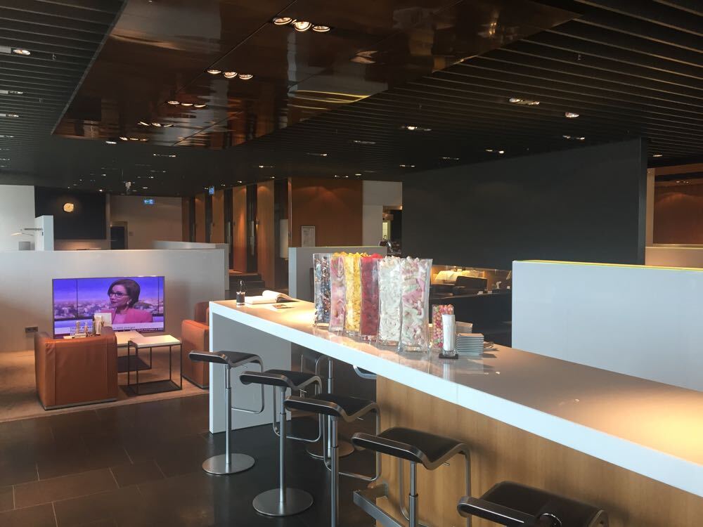 a bar with a row of candy in it