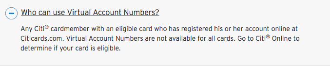 Citi Virtual Credit Card Number Citi Virtual Credit Card Number