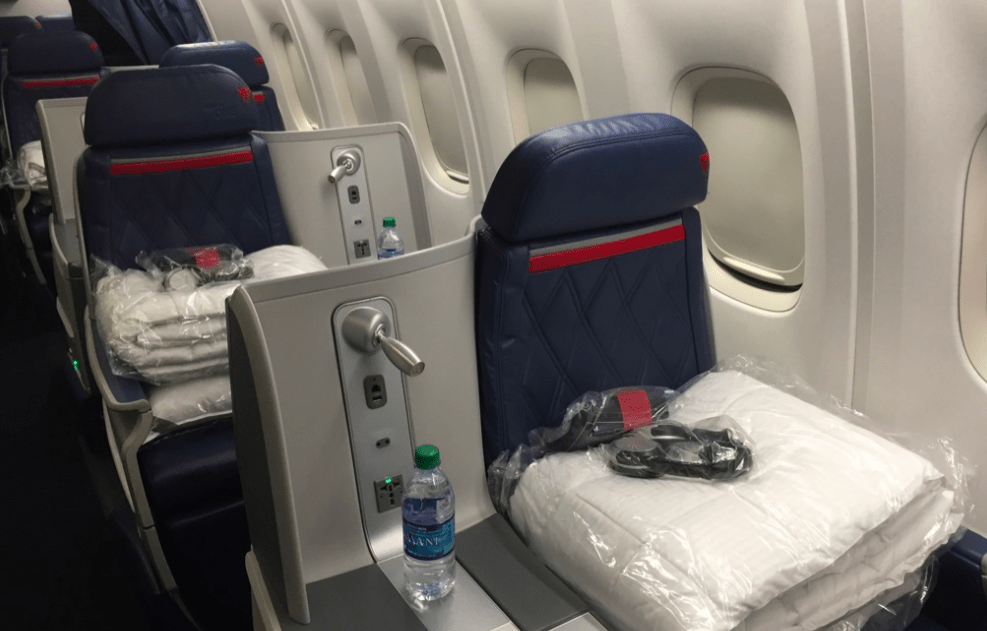a seat on an airplane