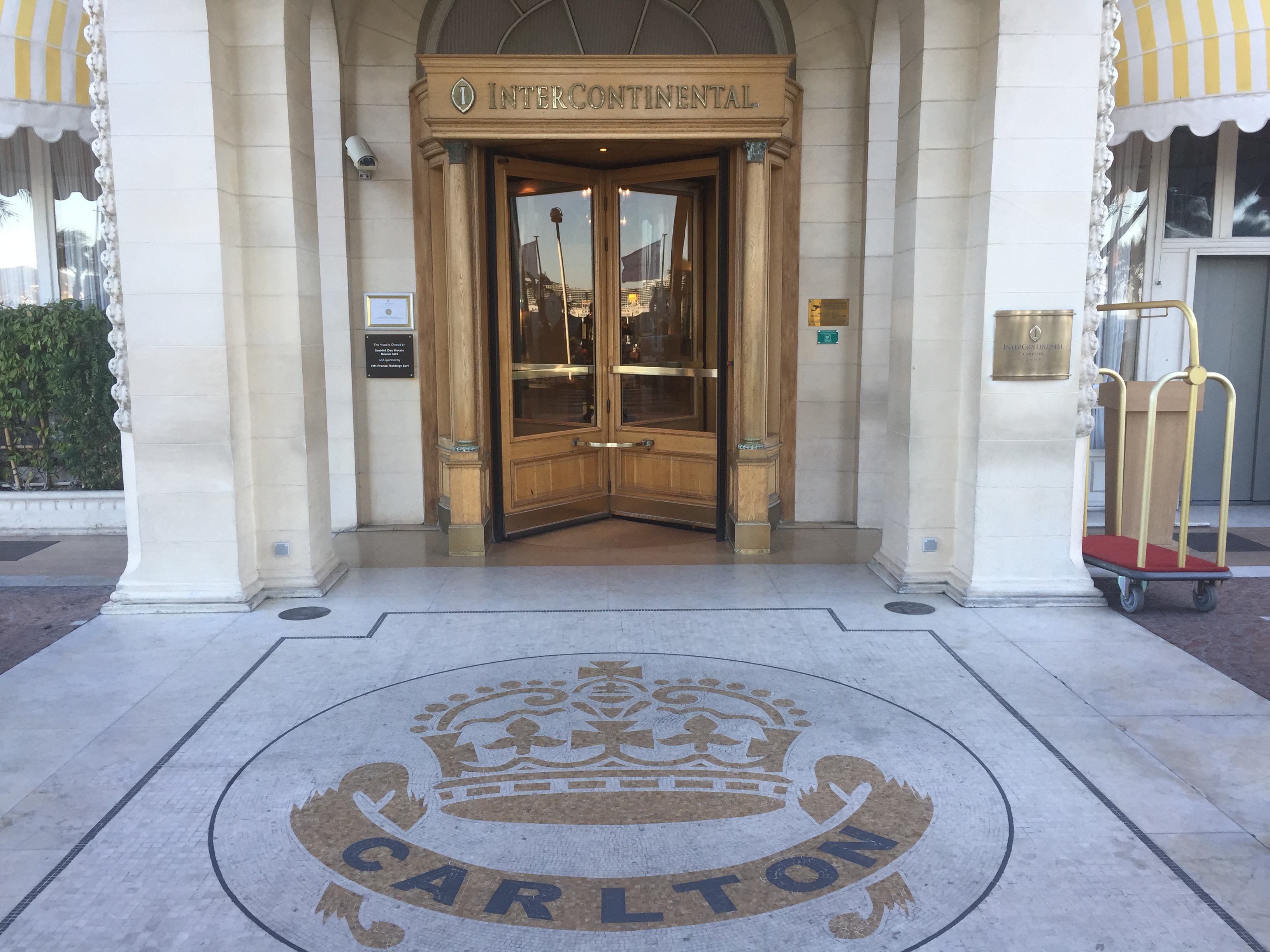 a entrance to a building