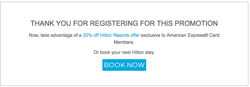 Earn 7500 Hilton Honors after 2 nights with Targeted Amex Offer