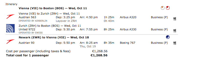 a screenshot of a flight schedule