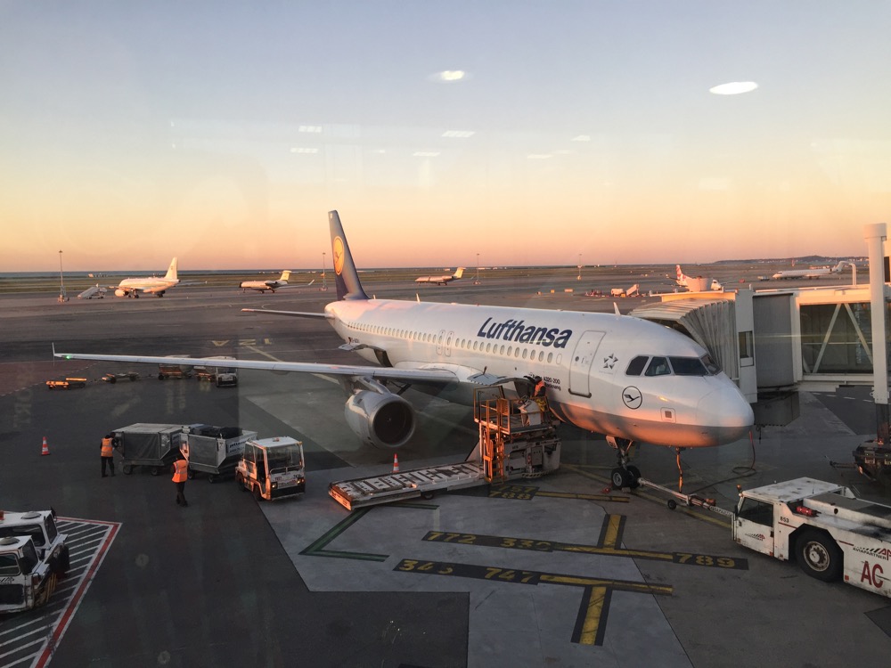 a plane at an airport