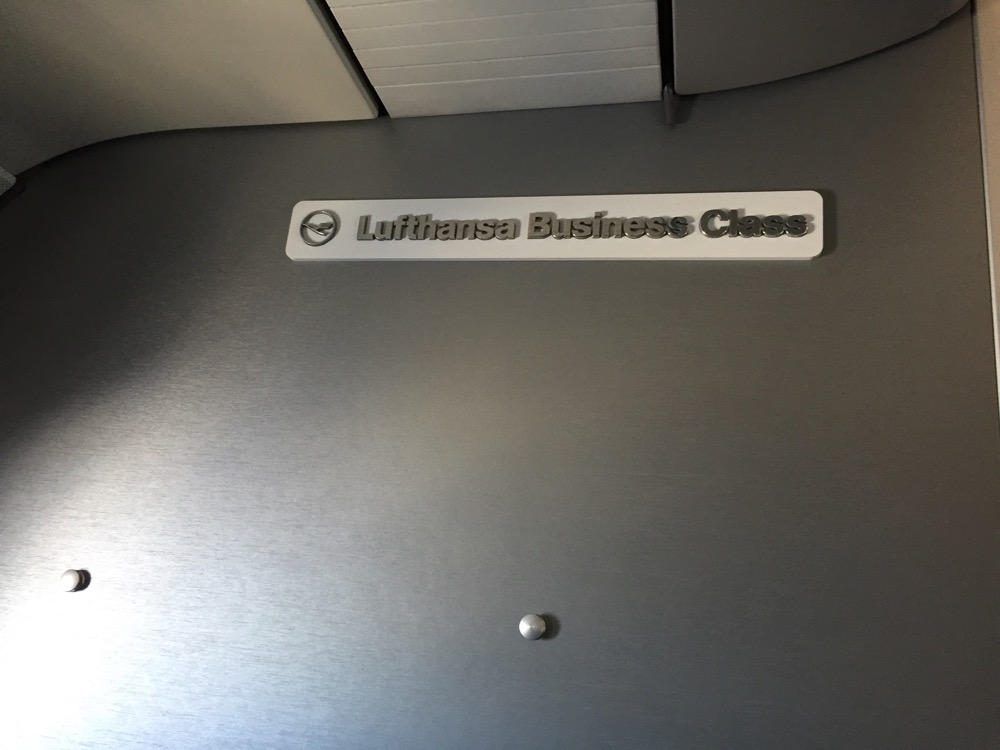 a sign on a plane