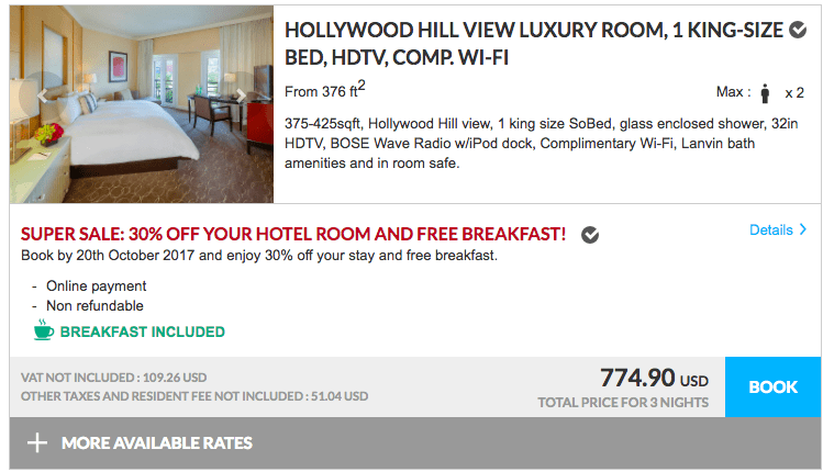 a screenshot of a hotel room
