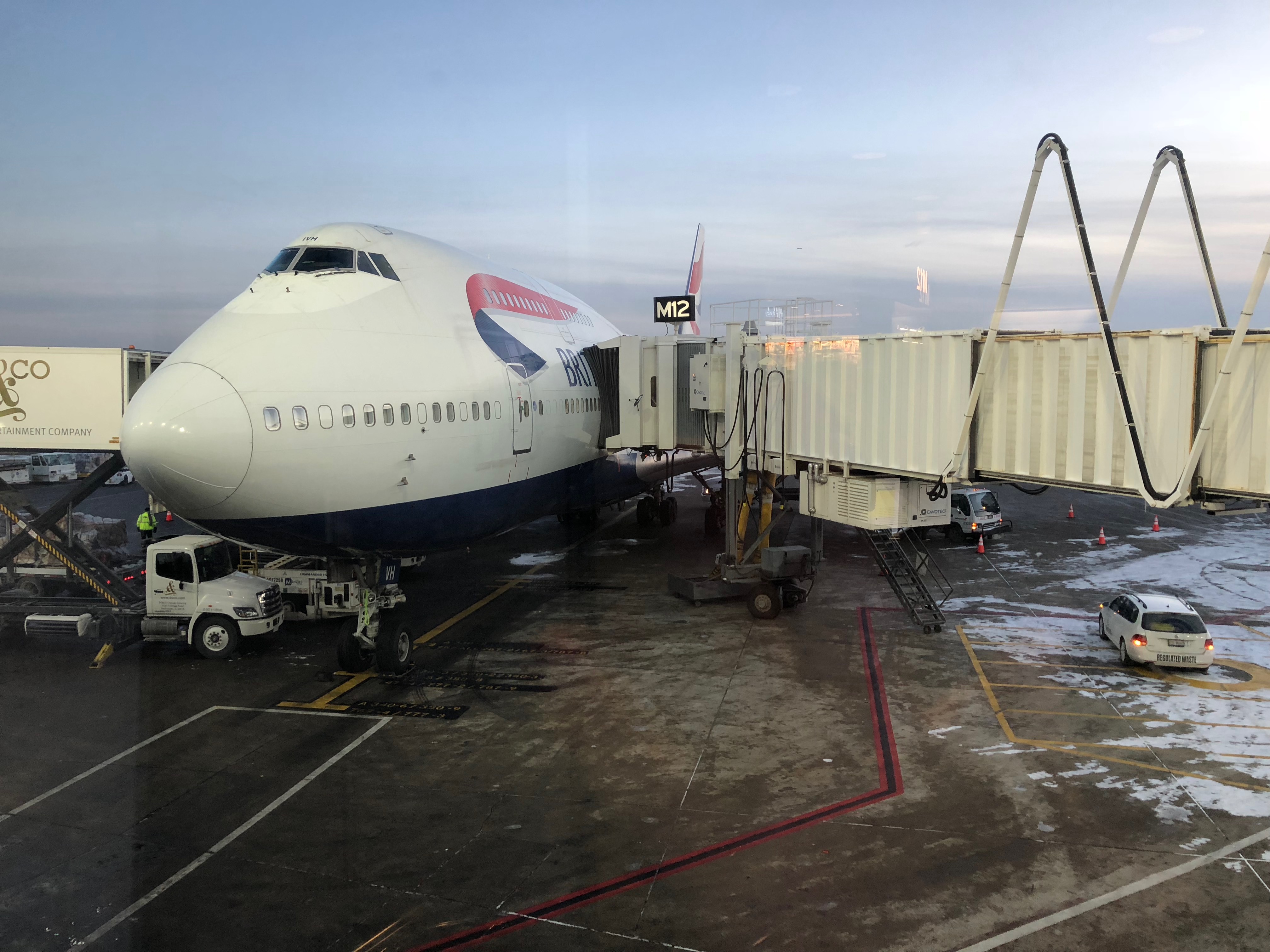 a plane at an airport