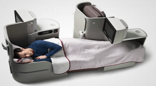 a man lying in a bed