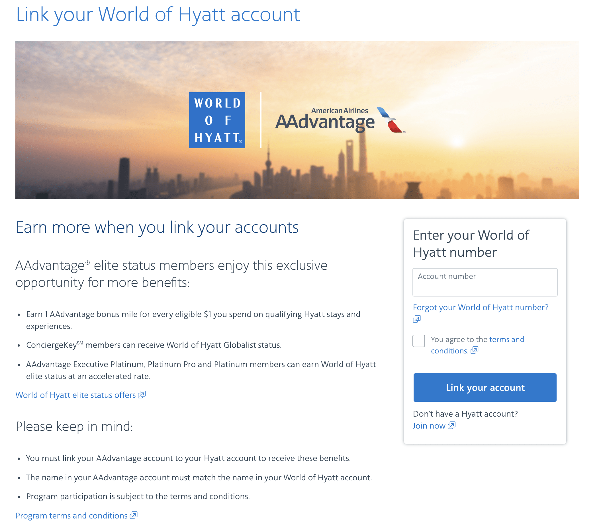 a screenshot of a hotel account