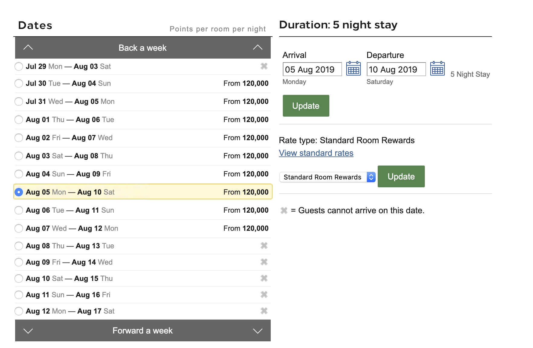 a screenshot of a flight schedule