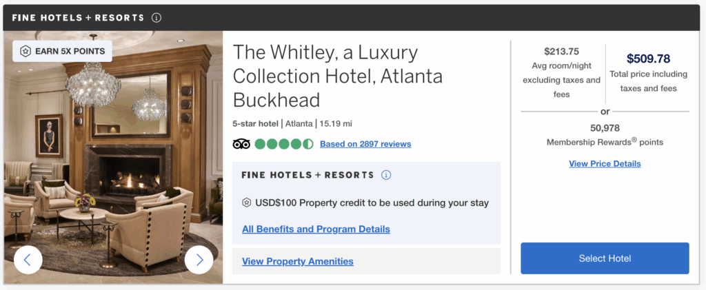 a screenshot of a hotel