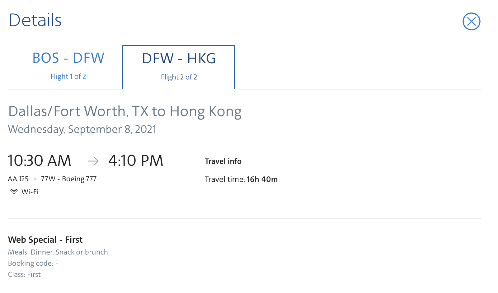 a screenshot of a travel information