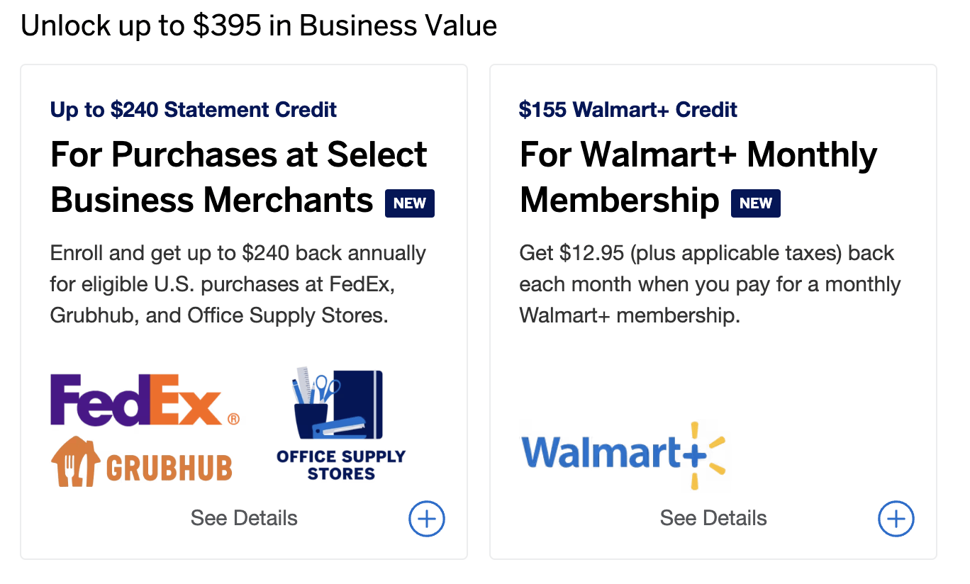 screens screenshot of a credit card