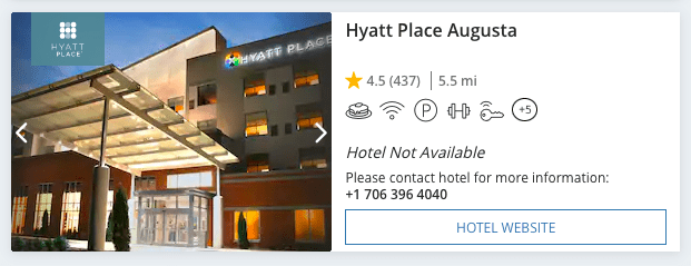 a screenshot of a hotel