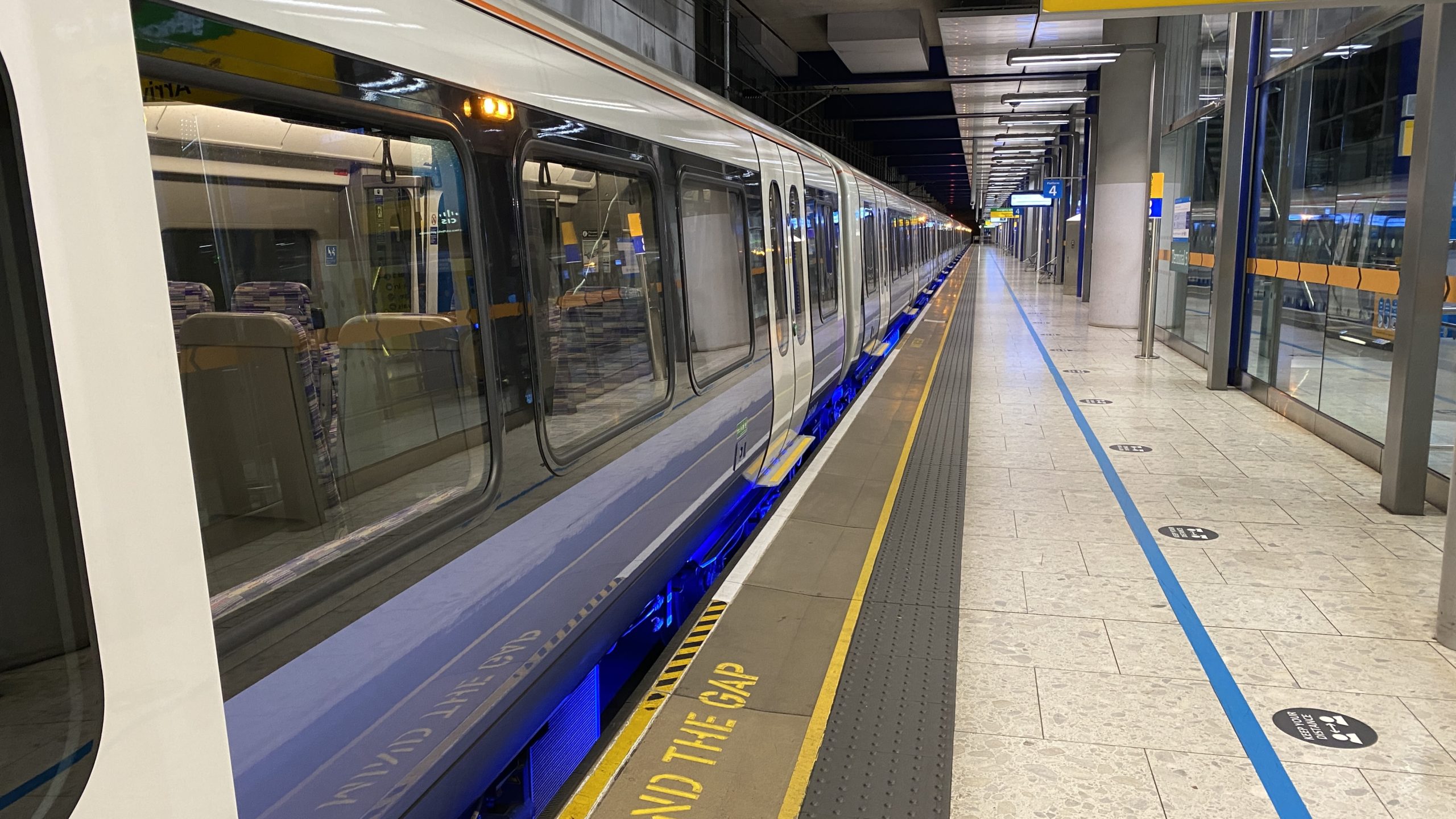 a train in a station