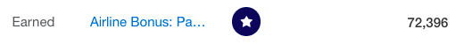 a blue circle with a white star in it