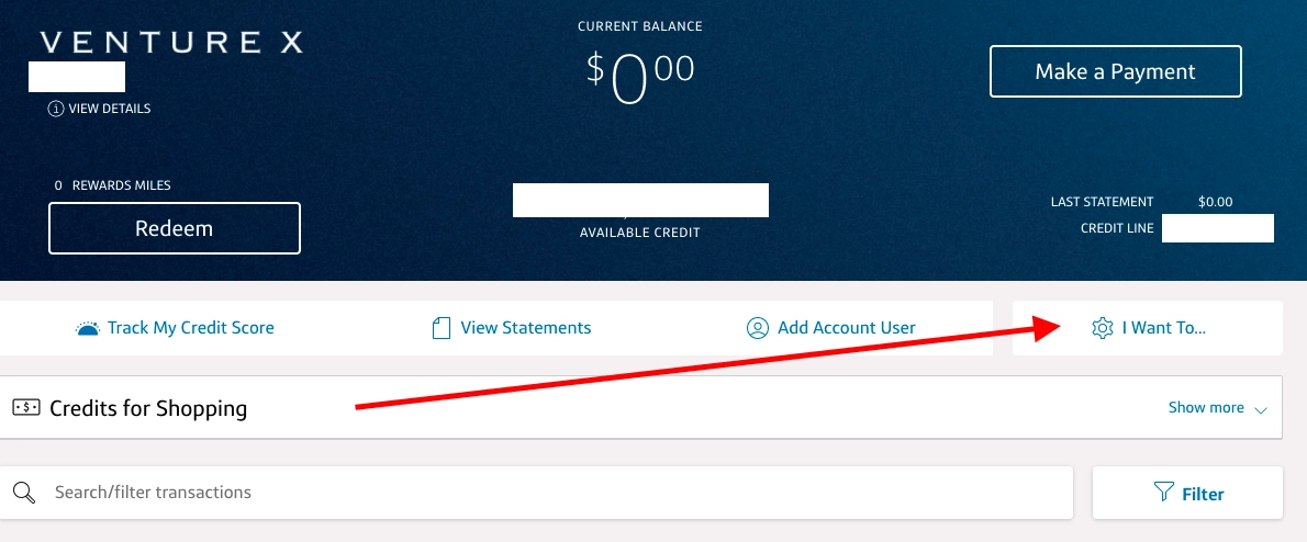 a screenshot of a credit card