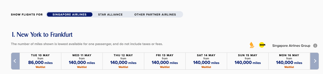 a screenshot of a flight schedule