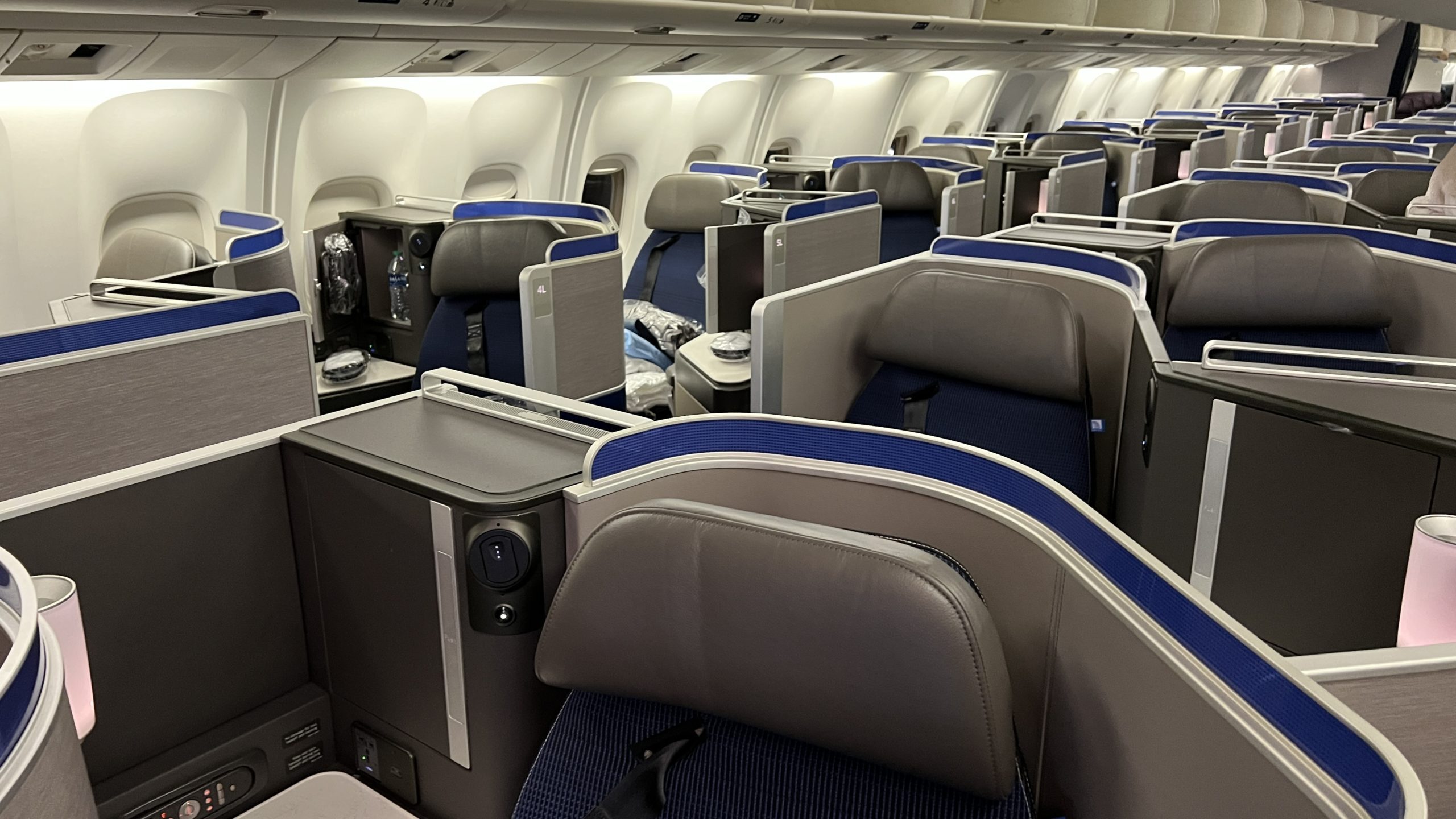 a plane with seats and a few seats