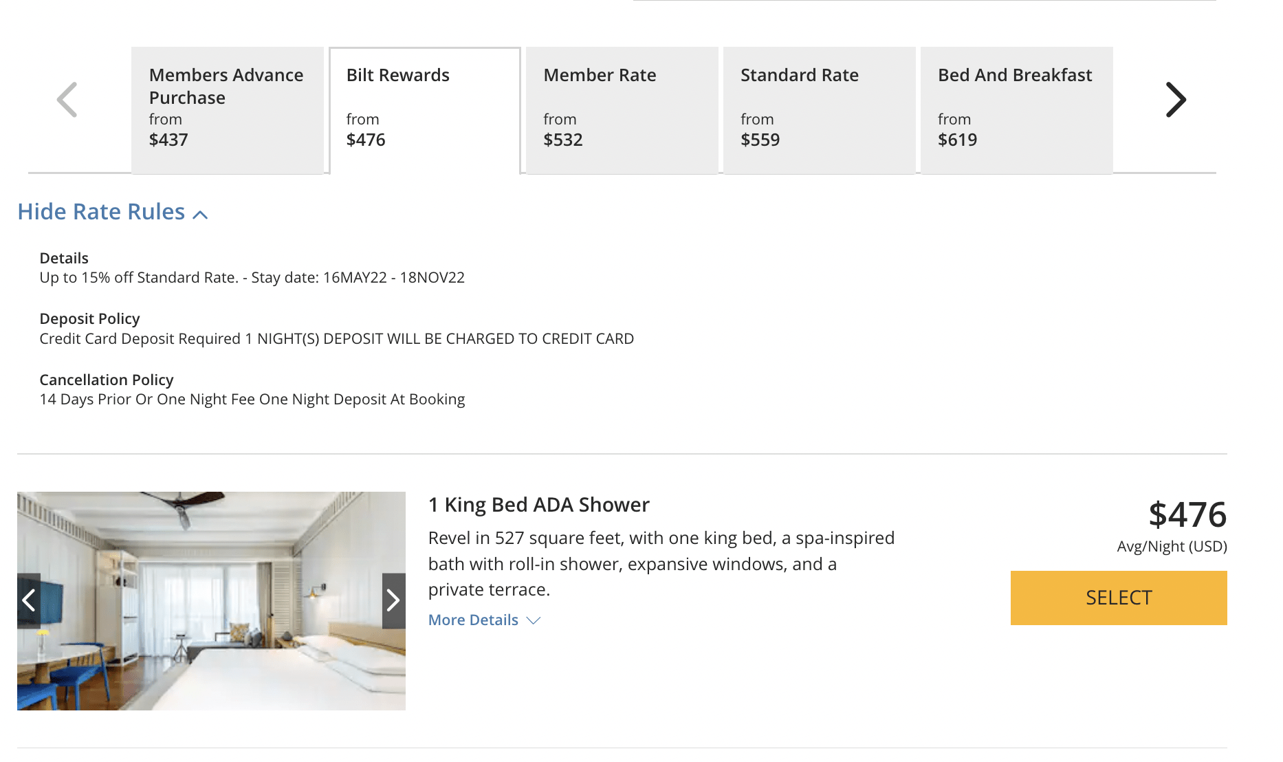 a screenshot of a hotel room