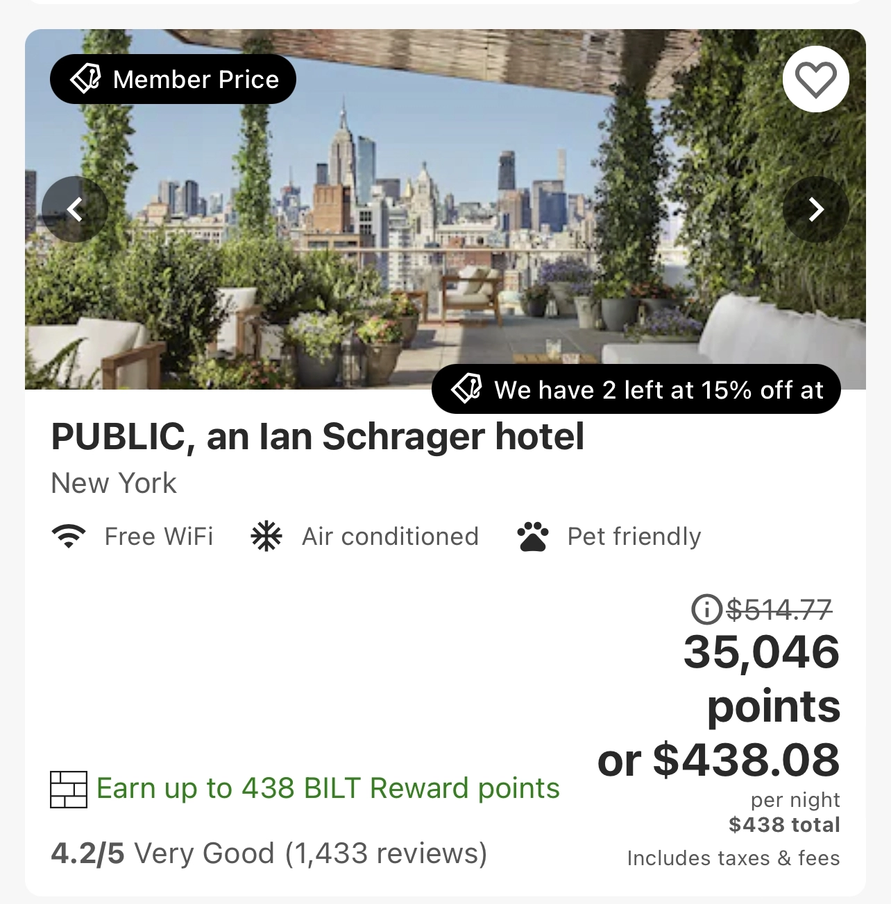 a screenshot of a hotel