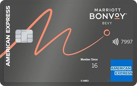 a credit card with a logo and a line of orange lines