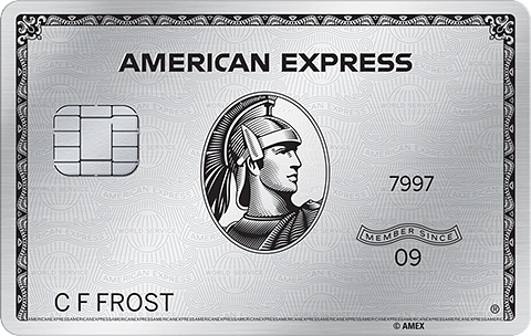 a silver credit card with a picture of a man