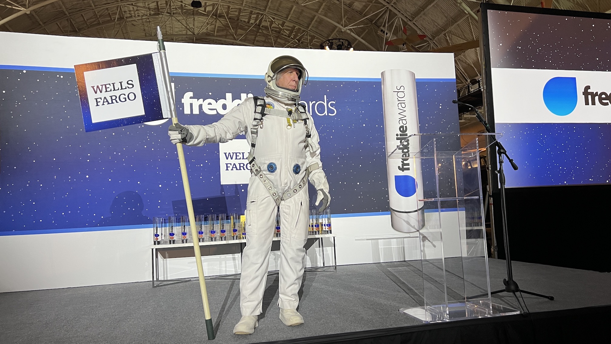 a man in a space suit