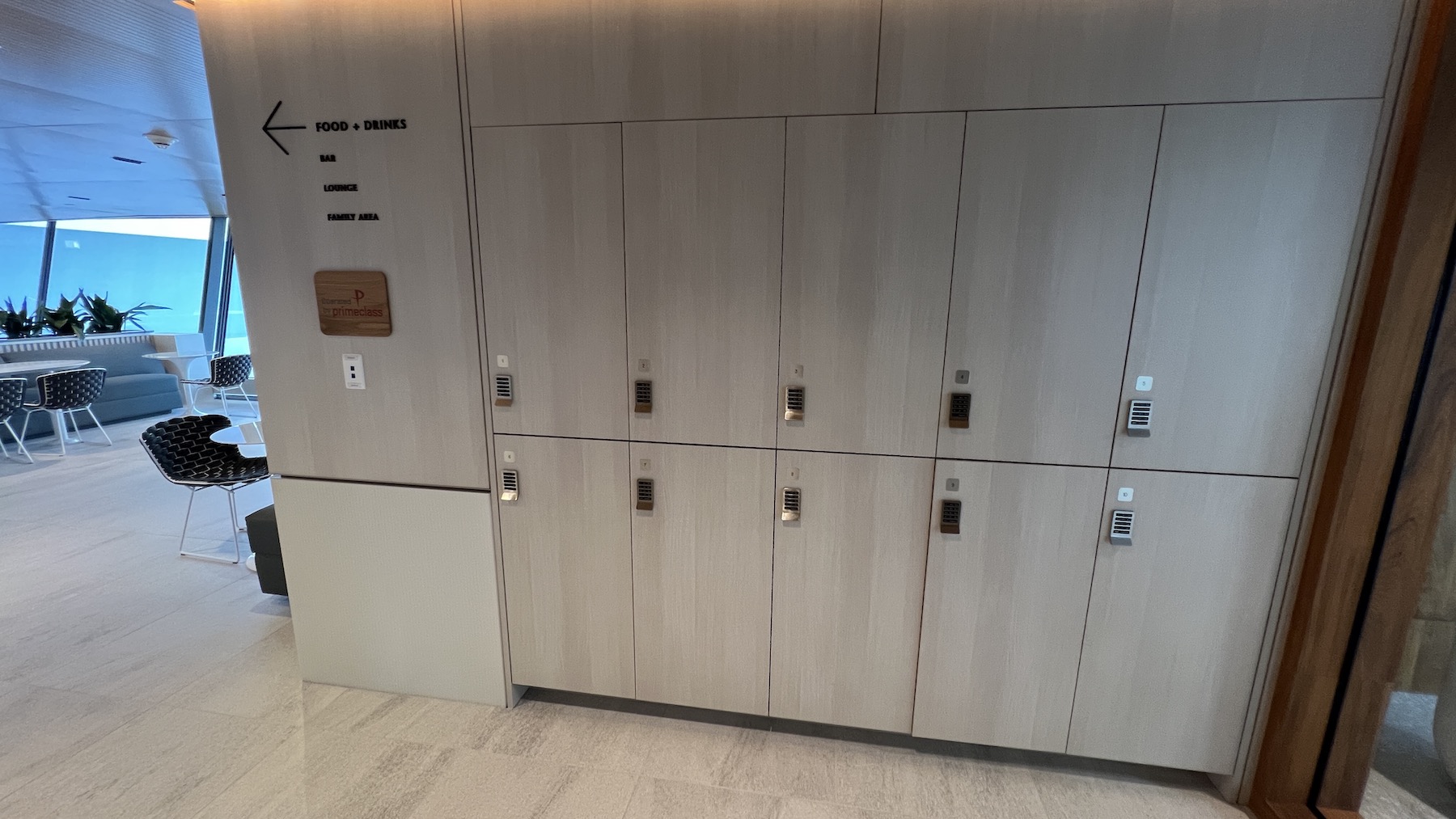 a lockers in a room