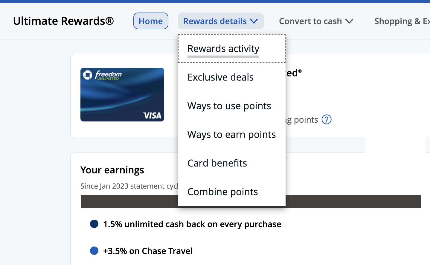 a screenshot of a credit card