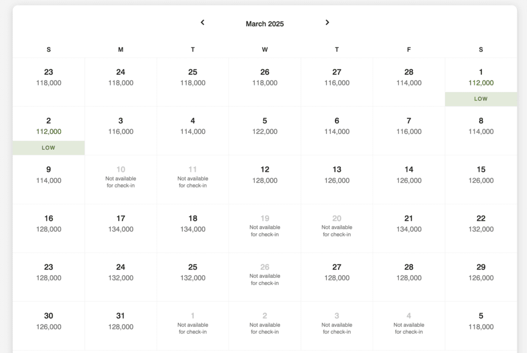 a screenshot of a calendar