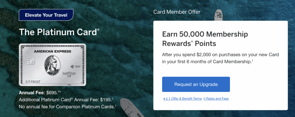 a screenshot of a credit card