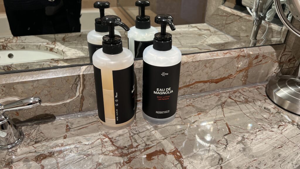 a group of bottles on a counter