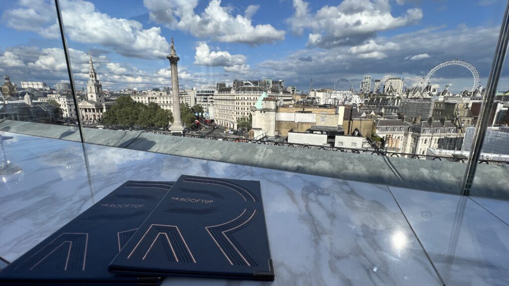 a view of a city from a rooftop