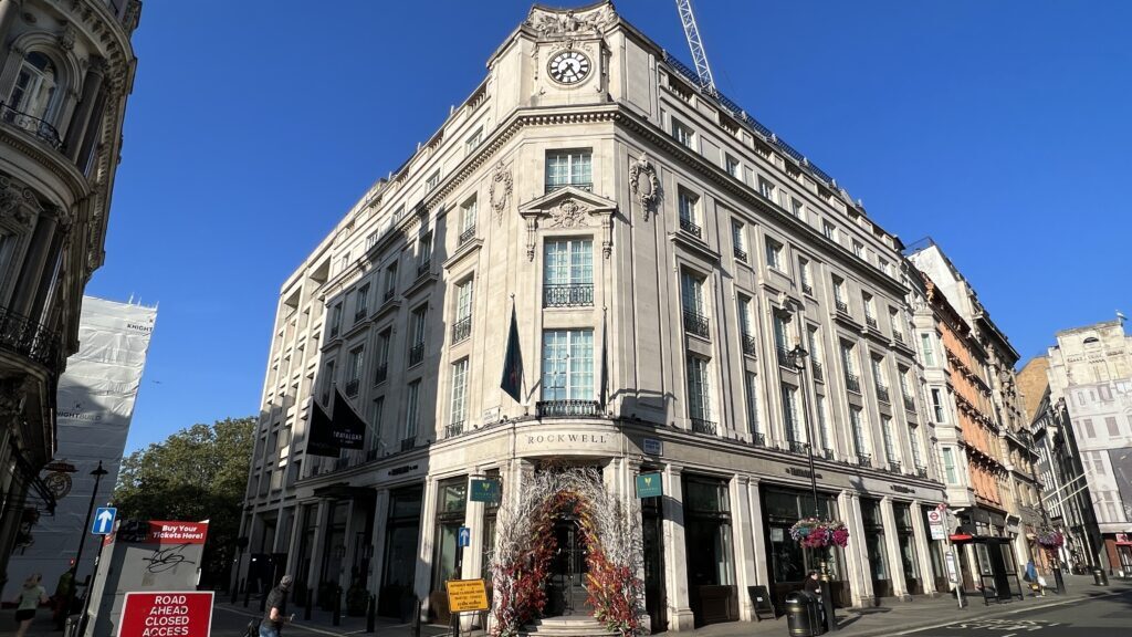 a building with a clock on the front