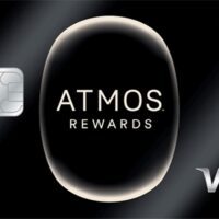 a credit card with a black background