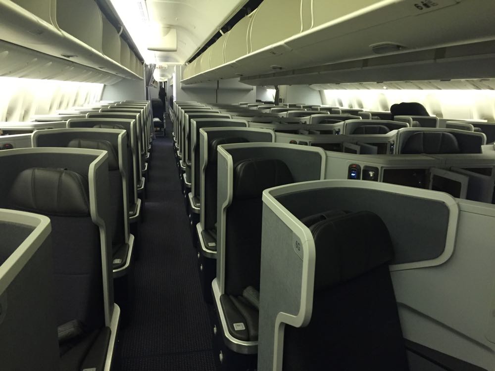 American Airlines 777-300ER Business Class Cabin