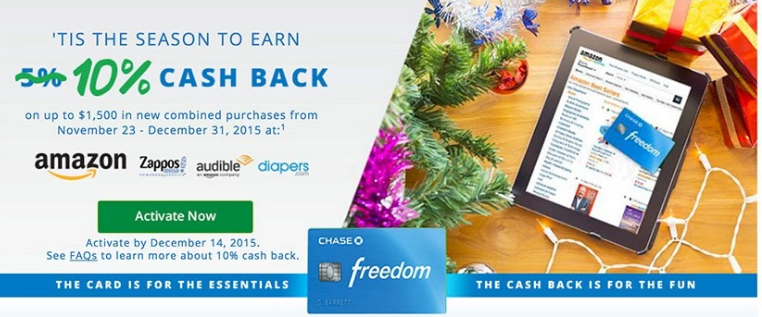 Earn 10x at Amazon in Q4 with Chase Freedom