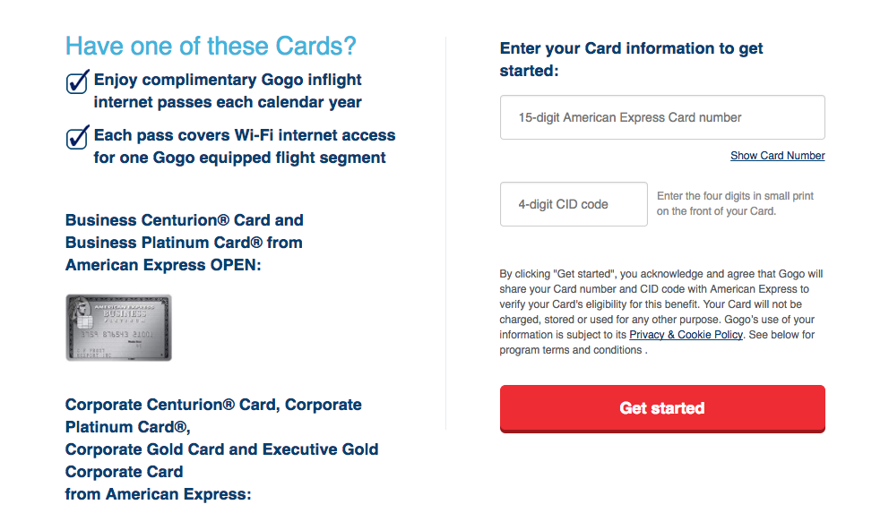 10 free Gogo Passes with Amex Biz Plat