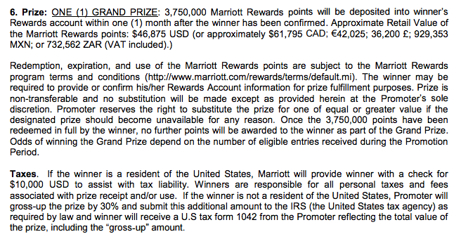 Win 3,750,000 Marriott Rewards with their new App