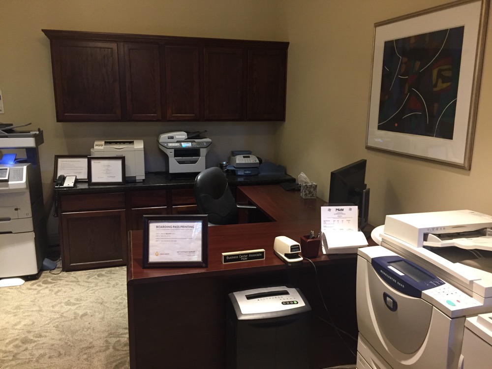 a office with a printer and printer machine
