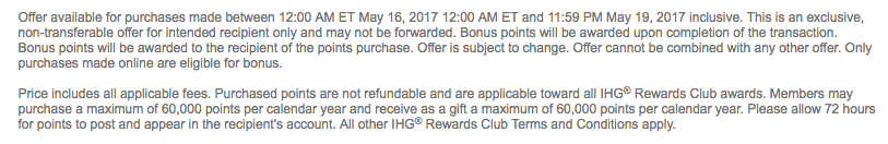 FLASH SALE! 100% Bonus when you Buy IHG Points
