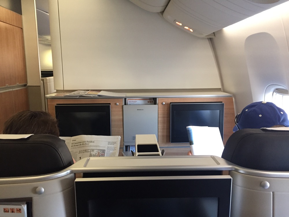 Swiss Business Class 777-300ER Los Angeles to Zurich - THRONE SEAT!