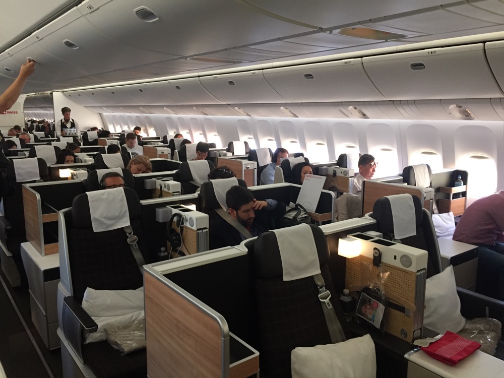 Swiss Business Class 777-300ER Los Angeles to Zurich - THRONE SEAT!