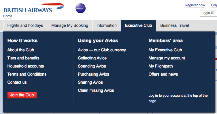 How to Use British Airways to search Partner Award Availability