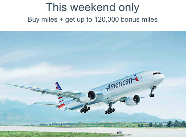 Through Monday: Buy AA miles for 1.77 Cents