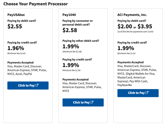 a screenshot of a payment processing program