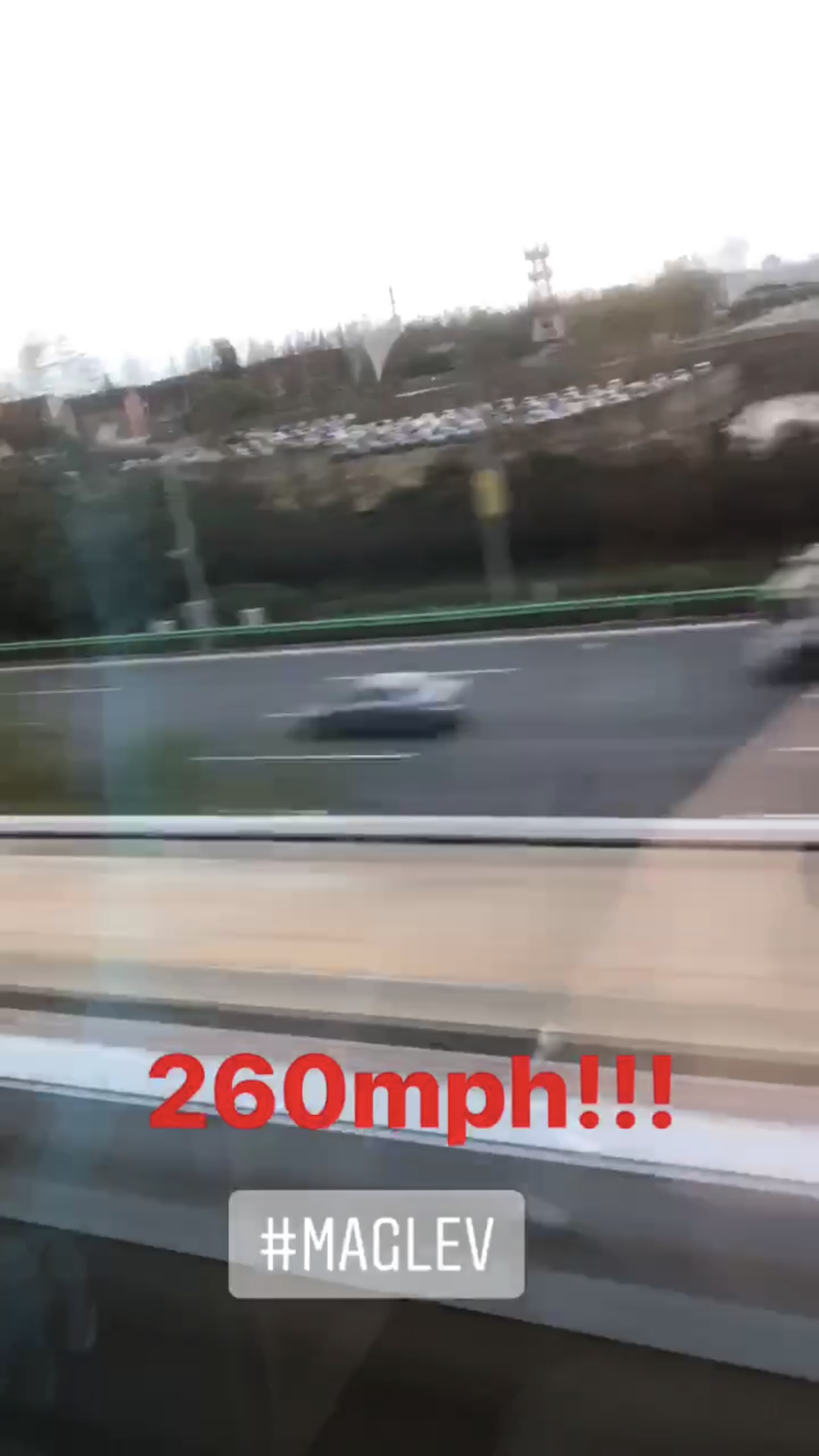 a car driving on a road