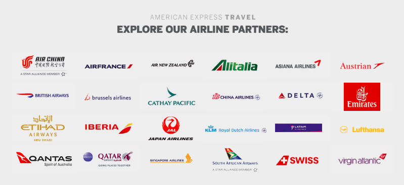 a group of logos of airline