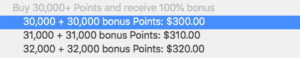 Buy IHG points with 100% bonus